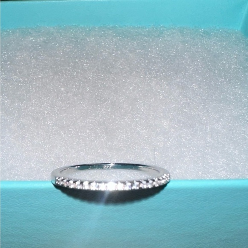 925 Sterling Stack diamond Ring thin Diamond